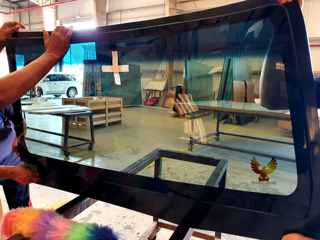 Successful Customer Inspection of Bulletproof Glass for Armored Toyota Fortuner and Armored Toyota Hilux Windscreen